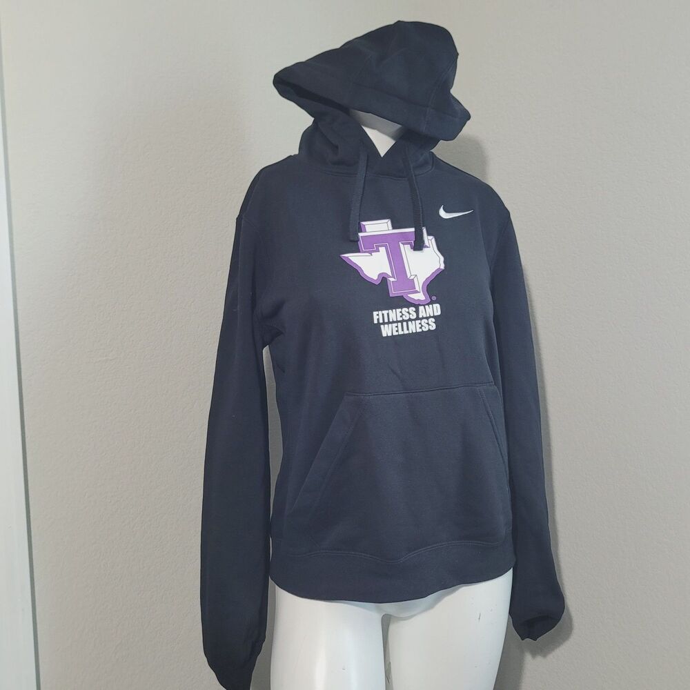 Nike Tarleton Sweater hoodie pockets pullover cotton college university Texas